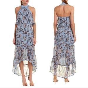 NWOT Foxiedox Lillian Halter Floral Maxi Dress L